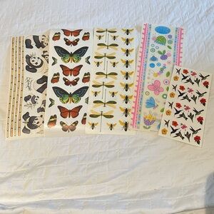 ANIMAL & INSECT STICKER 5 Sheet Pack NEW amazing variety and quality! $42